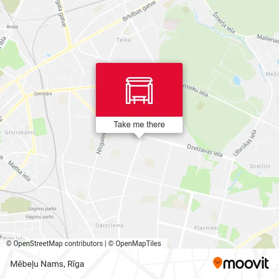 Карта Mēbeļu Nams