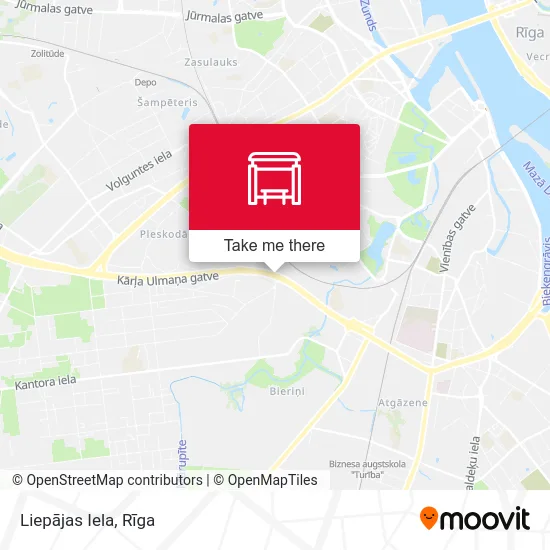 Карта Liepājas Iela