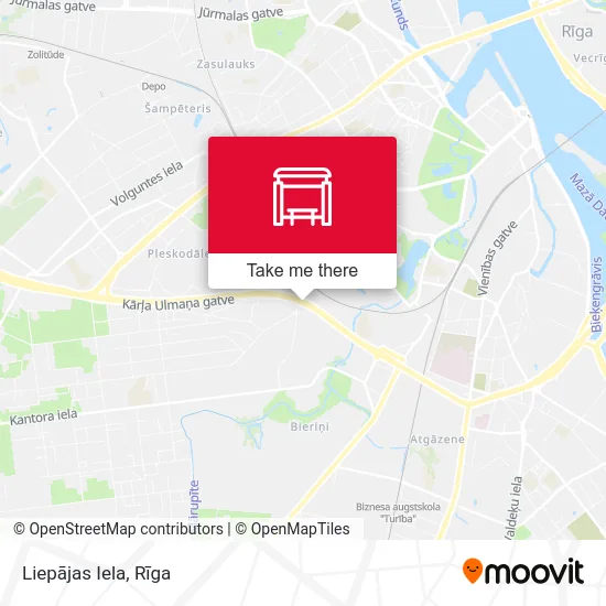 Карта Liepājas Iela