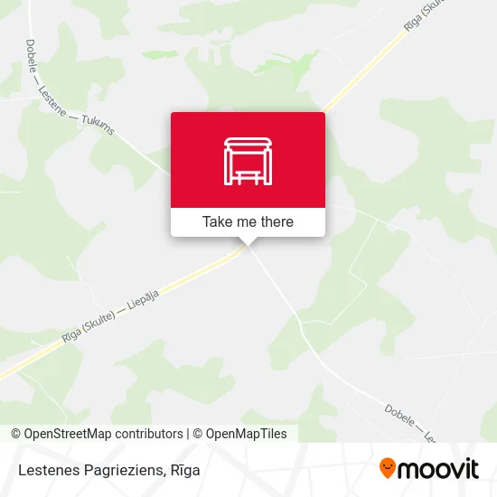 Lestenes Pagrieziens map