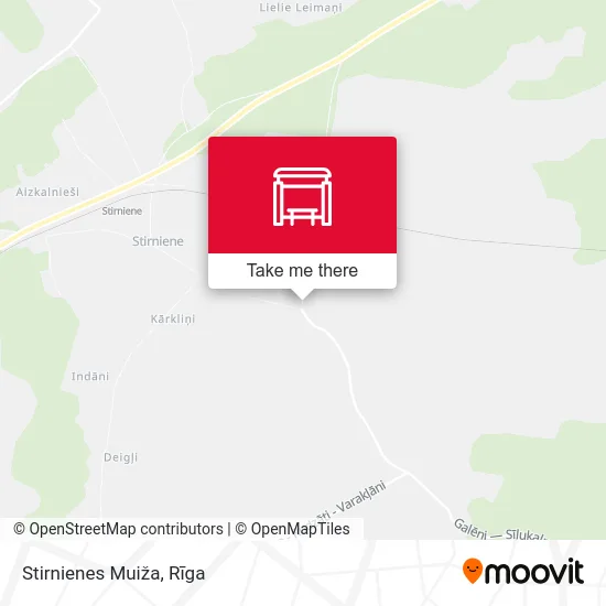 Stirnienes Muiža map