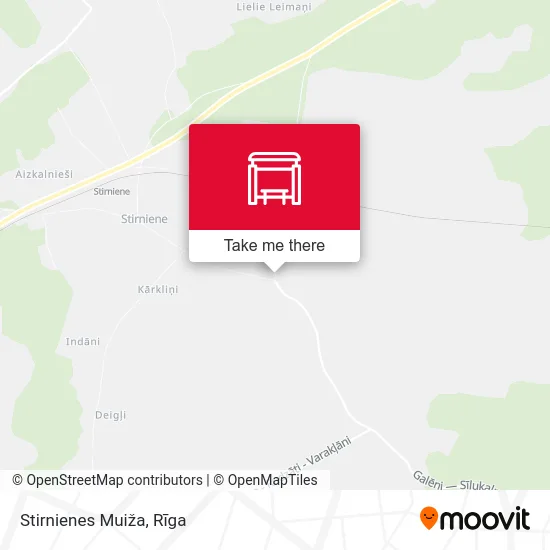 Stirnienes Muiža map