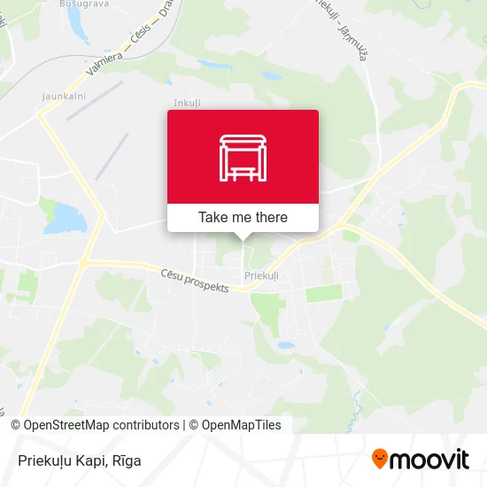 Карта Priekuļu Kapi