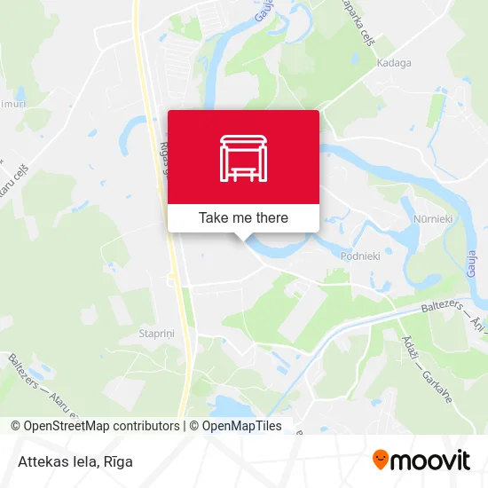 Карта Attekas Iela
