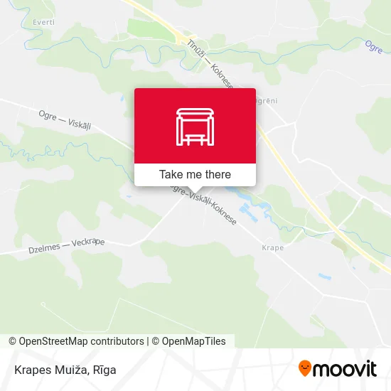 Krapes Muiža map