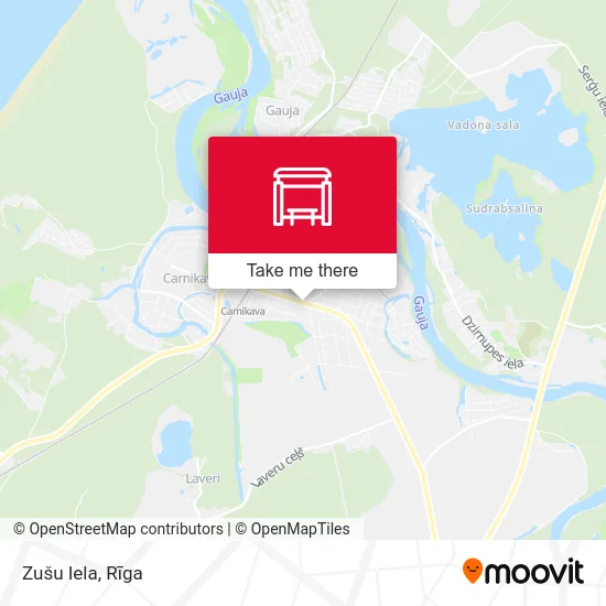 Карта Zušu Iela