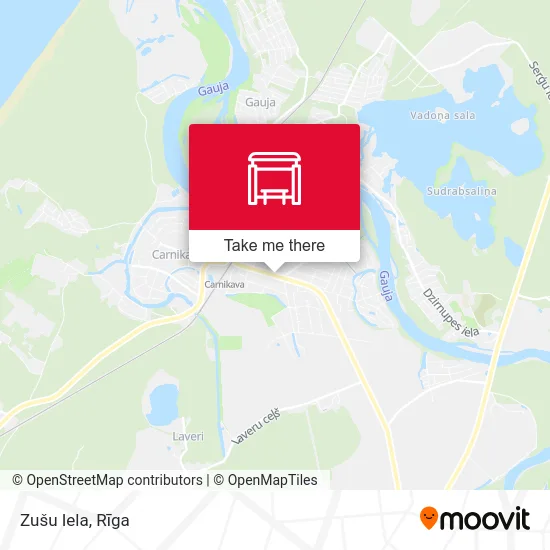 Карта Zušu Iela