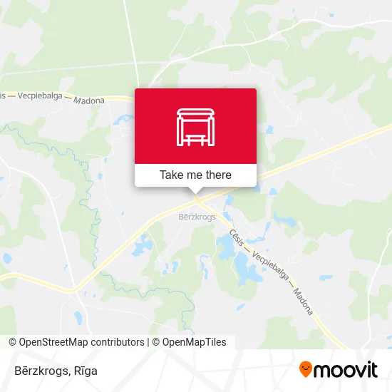 Карта Bērzkrogs