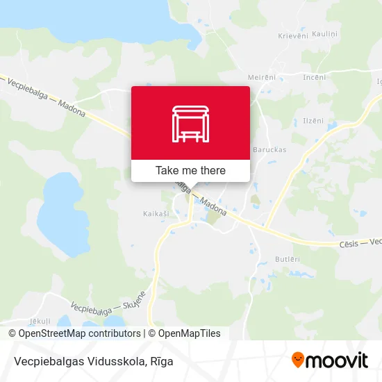 Карта Vecpiebalgas Vidusskola