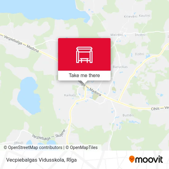 Карта Vecpiebalgas Vidusskola
