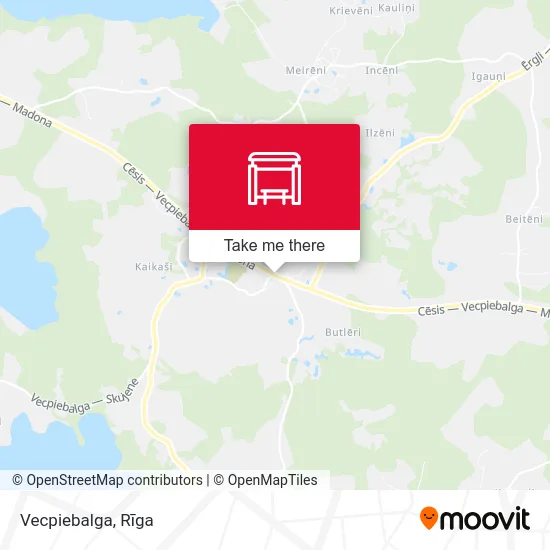 Карта Vecpiebalga