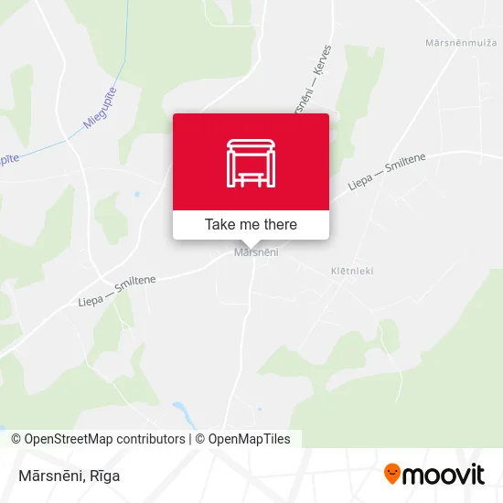 Карта Mārsnēni