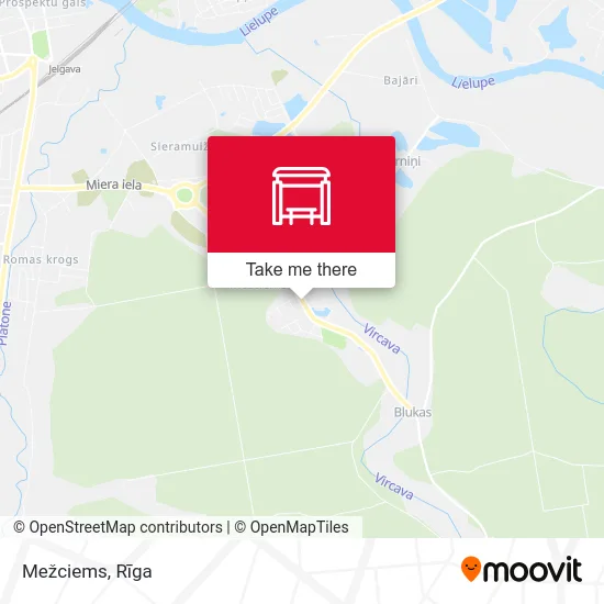 Карта Mežciems