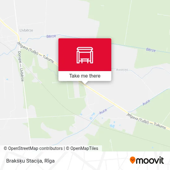 Brakšķu Stacija map