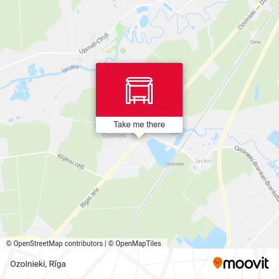 Карта Ozolnieki