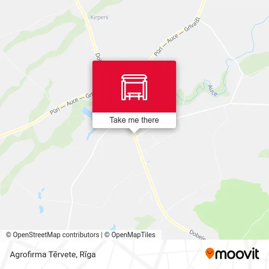 Agrofirma Tērvete map