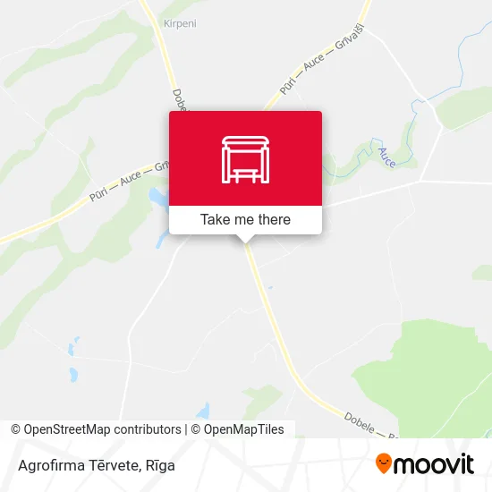 Agrofirma Tērvete map