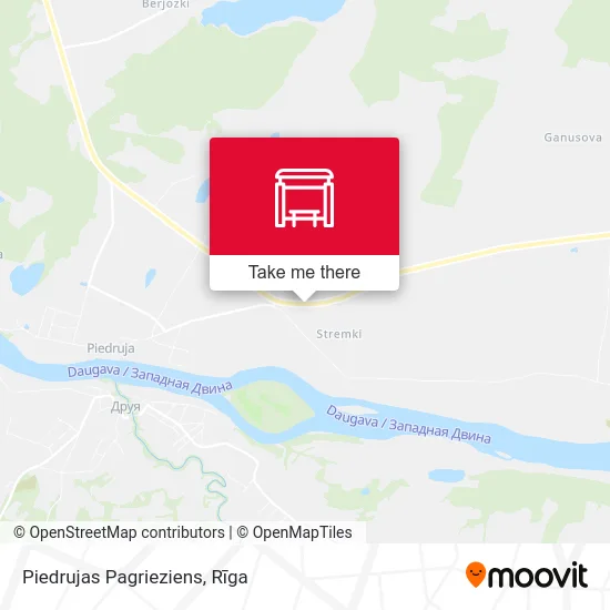 Piedrujas Pagrieziens map