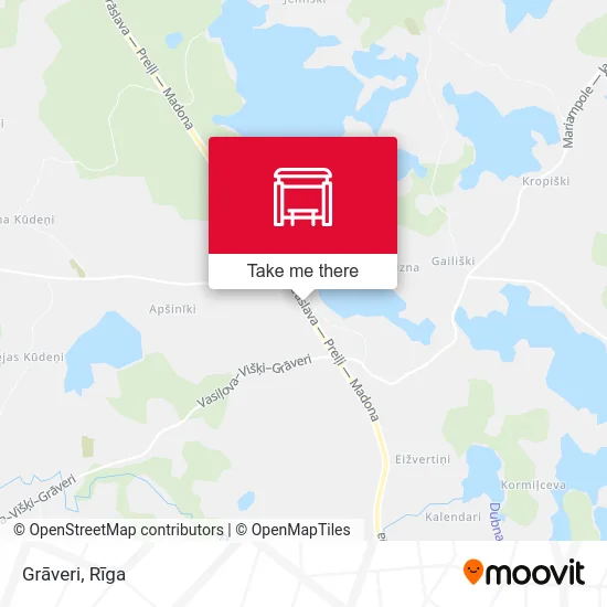 Карта Grāveri