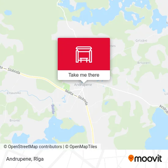 Карта Andrupene