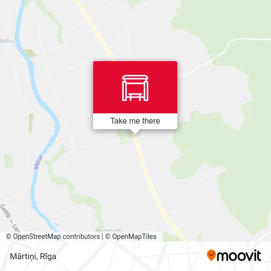 Карта Mārtiņi