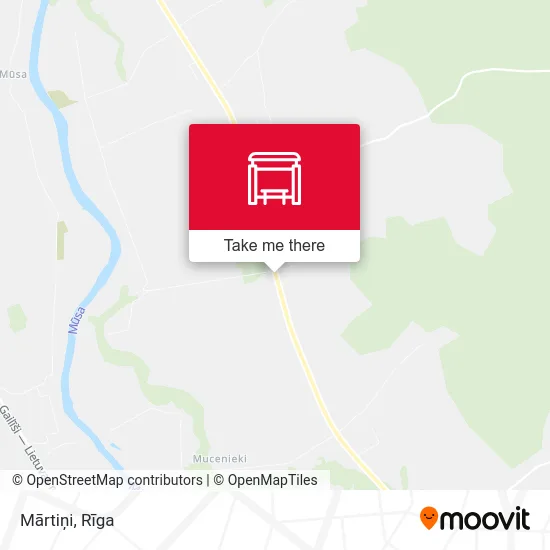 Карта Mārtiņi