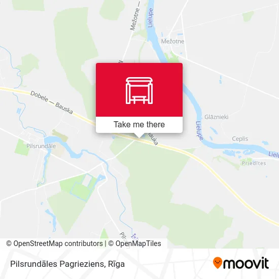 Pilsrundāles Pagrieziens map