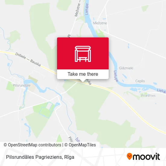 Pilsrundāles Pagrieziens map