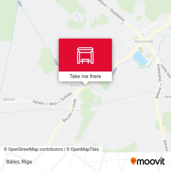Карта Bāliņi