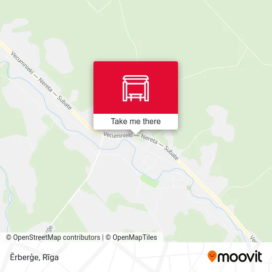 Карта Ērberģe