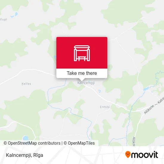 Карта Kalncempji