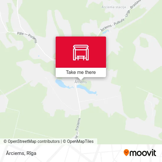 Карта Ārciems