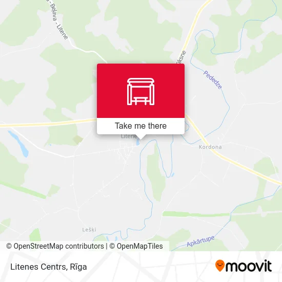 Litenes Centrs map