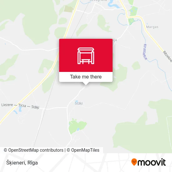 Карта Šķieneri