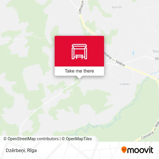 Карта Dzērbeņi