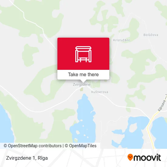 Карта Zvirgzdene 1