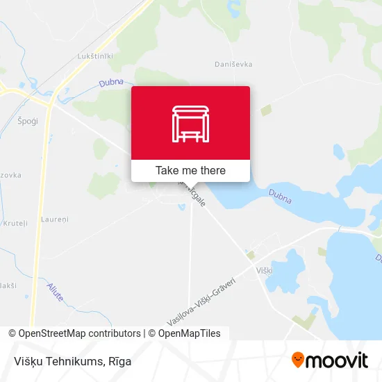 Карта Višķu Tehnikums