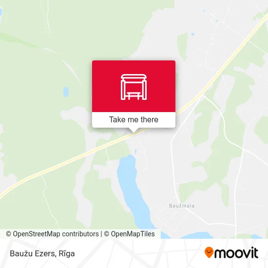 Baužu Ezers map