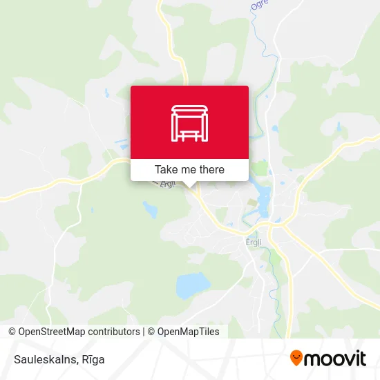 Карта Sauleskalns