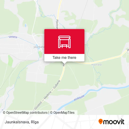 Карта Jaunkalsnava