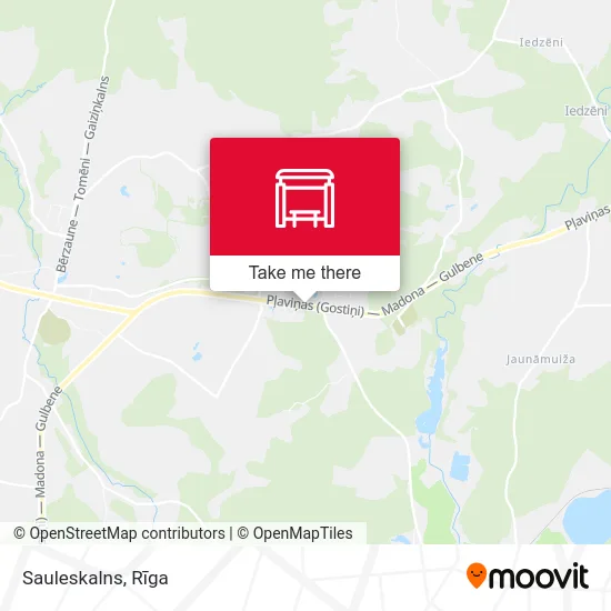 Карта Sauleskalns