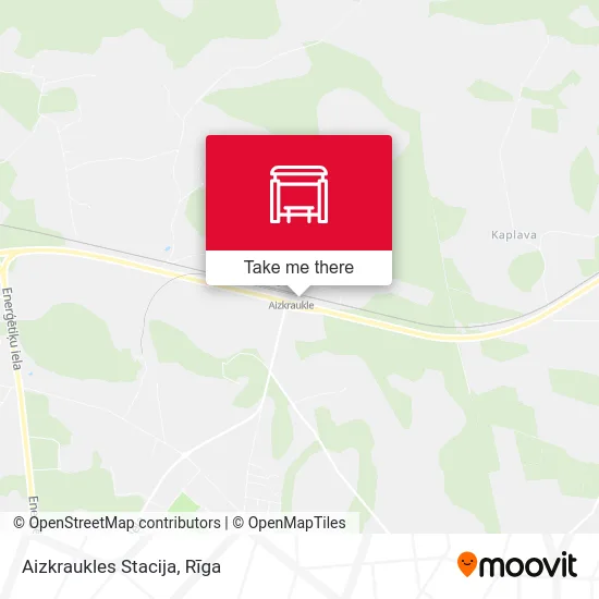 Карта Aizkraukles Stacija