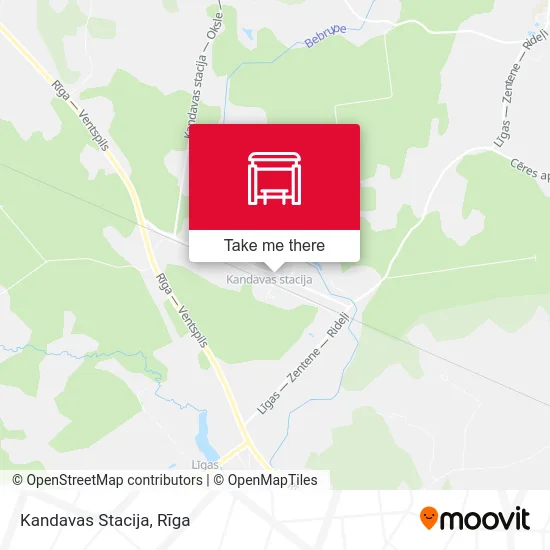 Карта Kandavas Stacija
