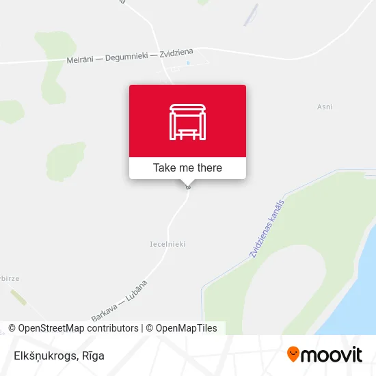 Карта Elkšņukrogs