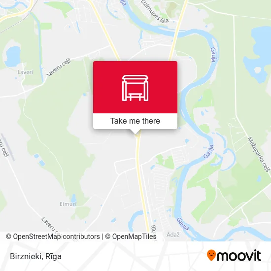 Birznieki map