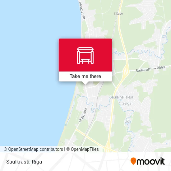 Карта Saulkrasti