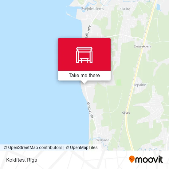 Карта Koklītes