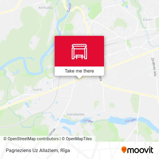 Карта Pagrieziens Uz Allažiem