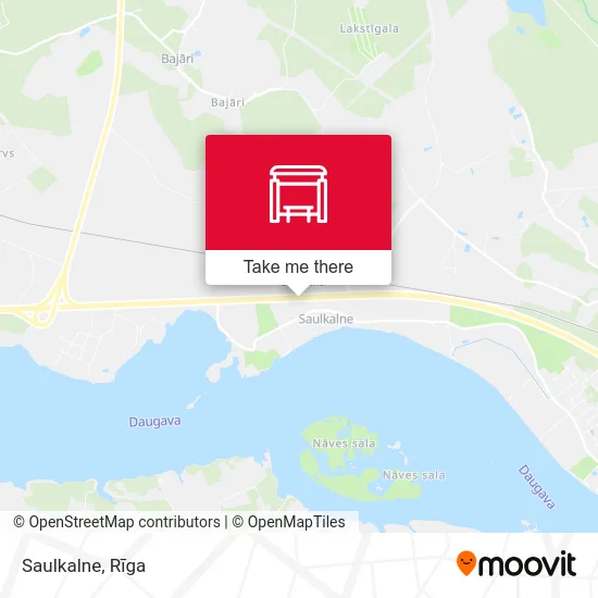 Карта Saulkalne