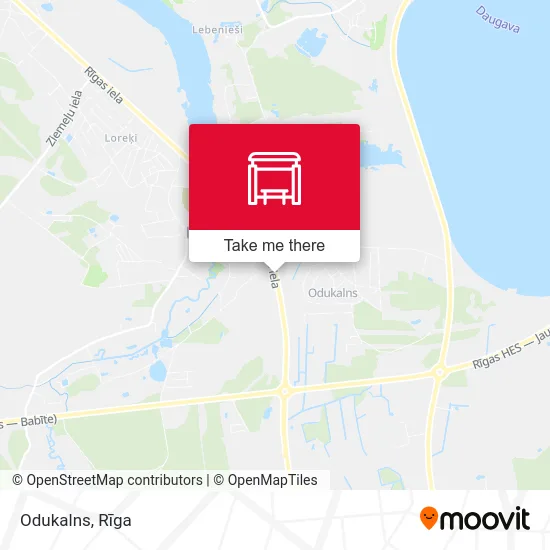 Карта Odukalns